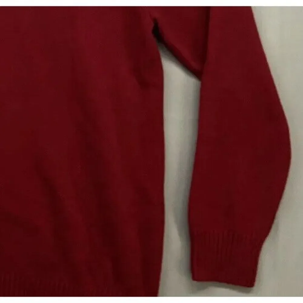 US Polo Assn Sweater‎ XL-Long Sleeve-1/4 Zip-Color Block--Red-Christmas-MSRP $70